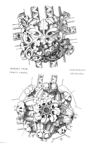 eBook English medieval foliage Illustrated Monthly