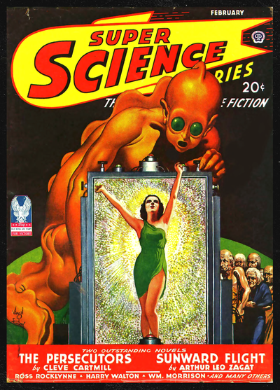 Book Retro Sci-Fi Illustrated Monthly