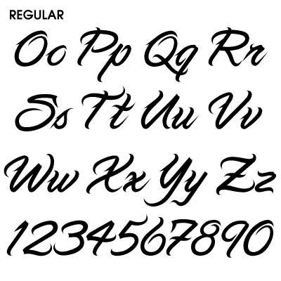 cursive letter fonts tattoos